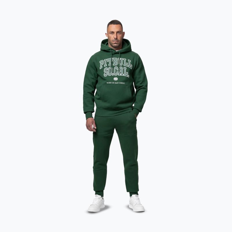 Bluză pentru bărbați Pitbull So Cal Hooded hunter green 2