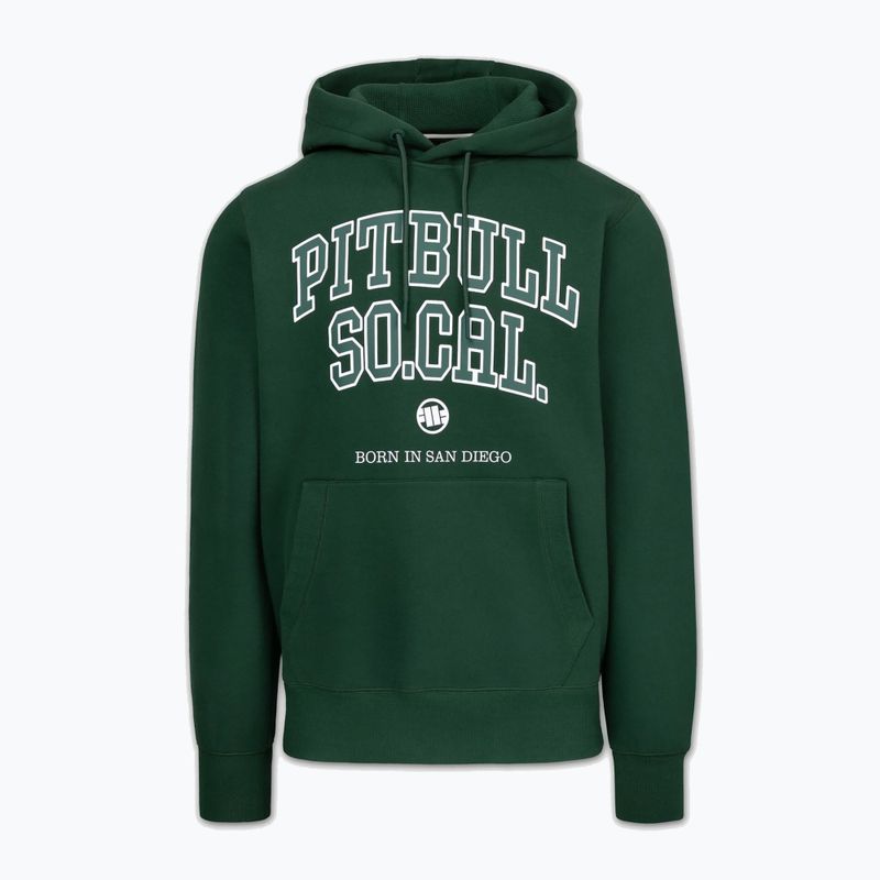 Bluză pentru bărbați Pitbull So Cal Hooded hunter green 4