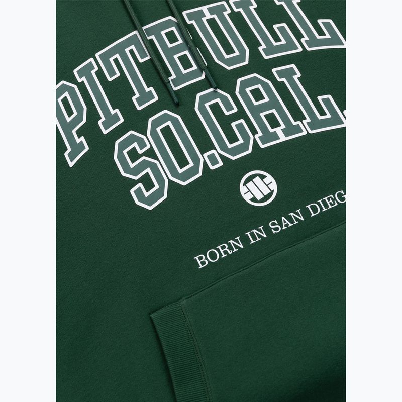 Bluză pentru bărbați Pitbull So Cal Hooded hunter green 7