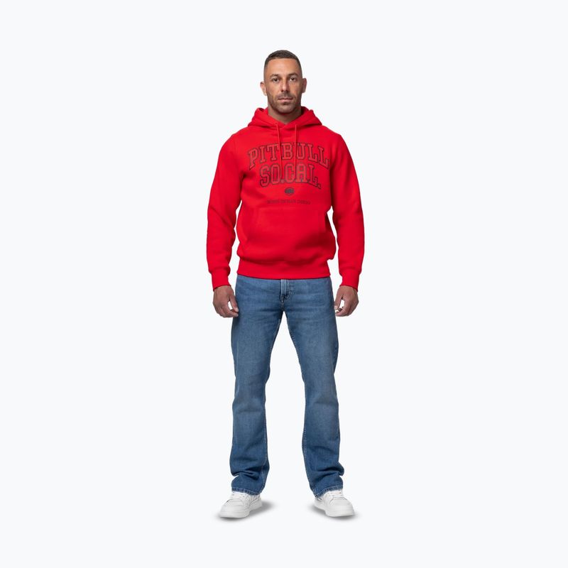 Bluză pentru bărbați Pitbull So Cal Hooded fluo/red 2