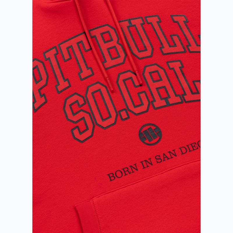 Bluză pentru bărbați Pitbull So Cal Hooded fluo/red 7