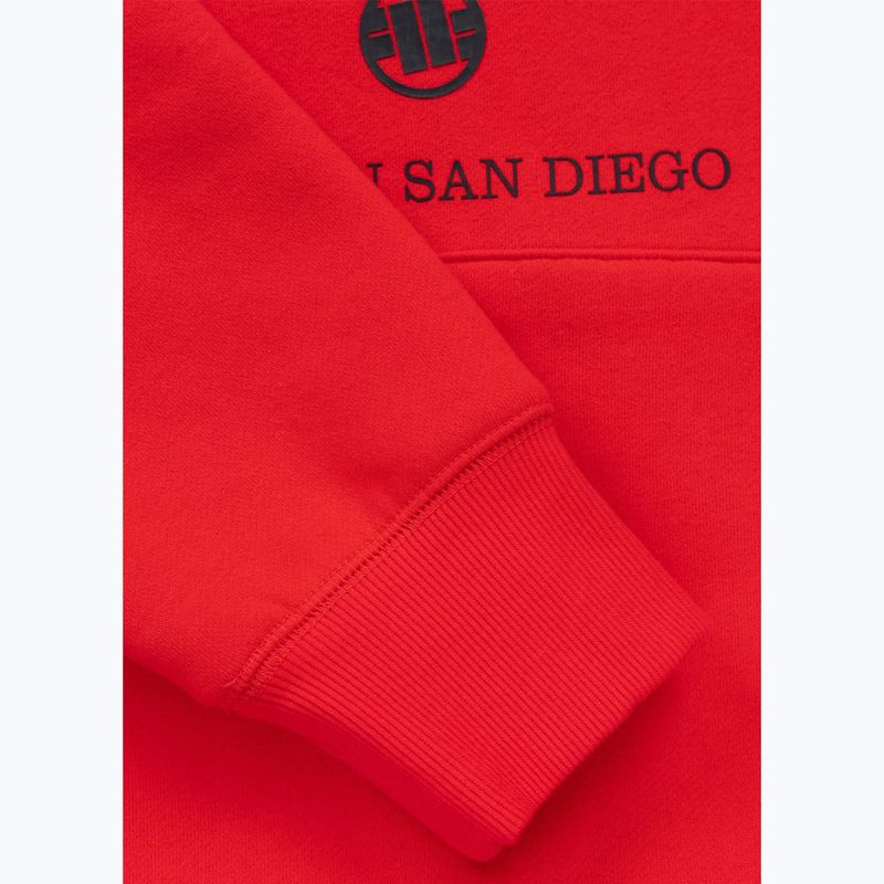 Bluză pentru bărbați Pitbull So Cal Hooded fluo/red 9