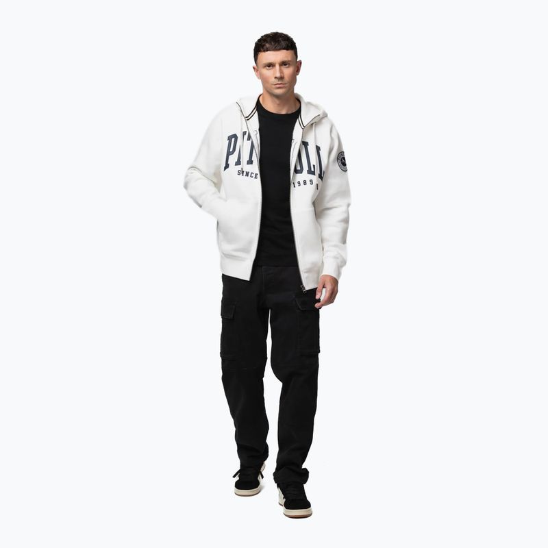 Bluză pentru bărbați Pitbull Norton Hooded Zip off white 2