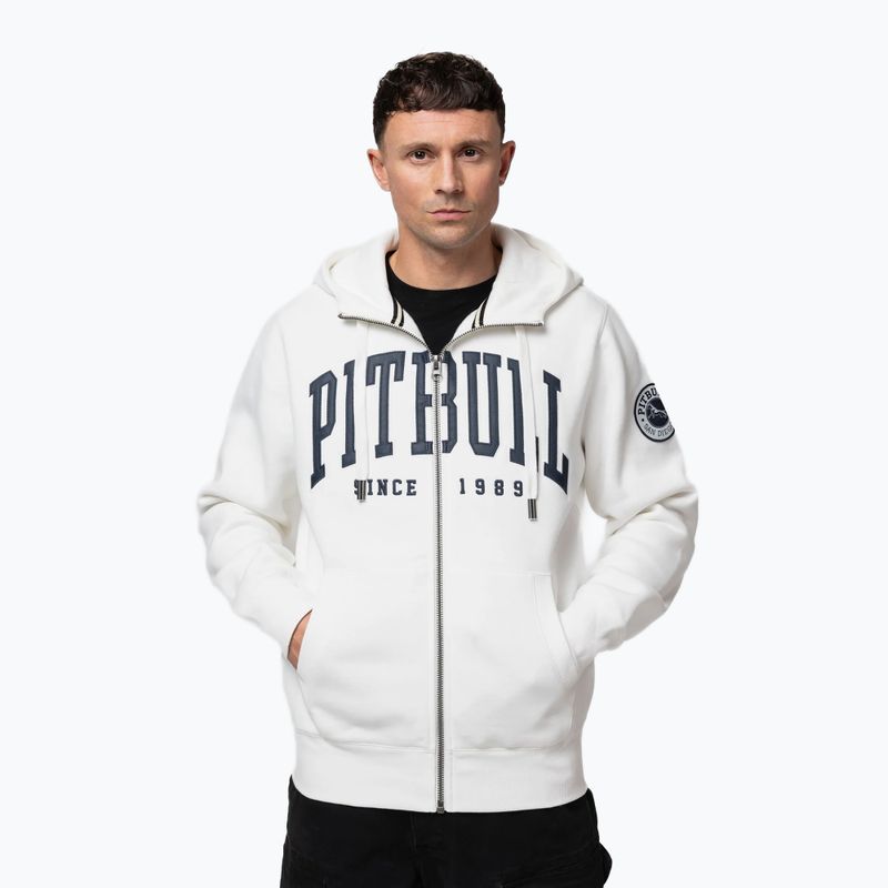 Bluză pentru bărbați Pitbull Norton Hooded Zip off white 4