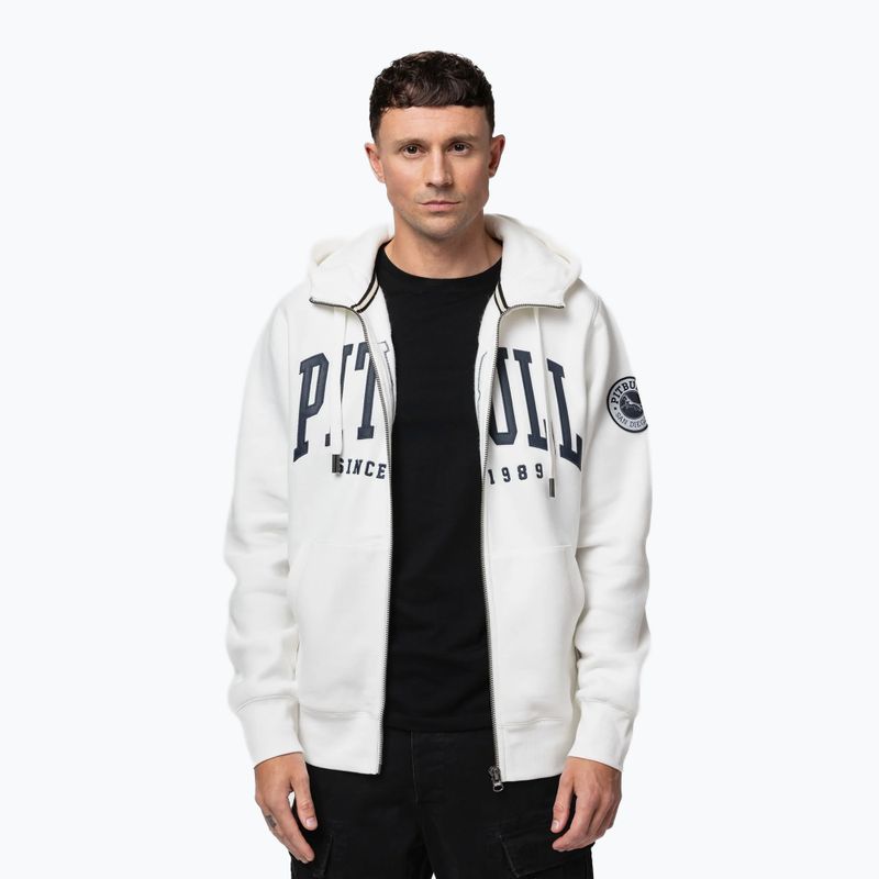 Bluză pentru bărbați Pitbull Norton Hooded Zip off white 5