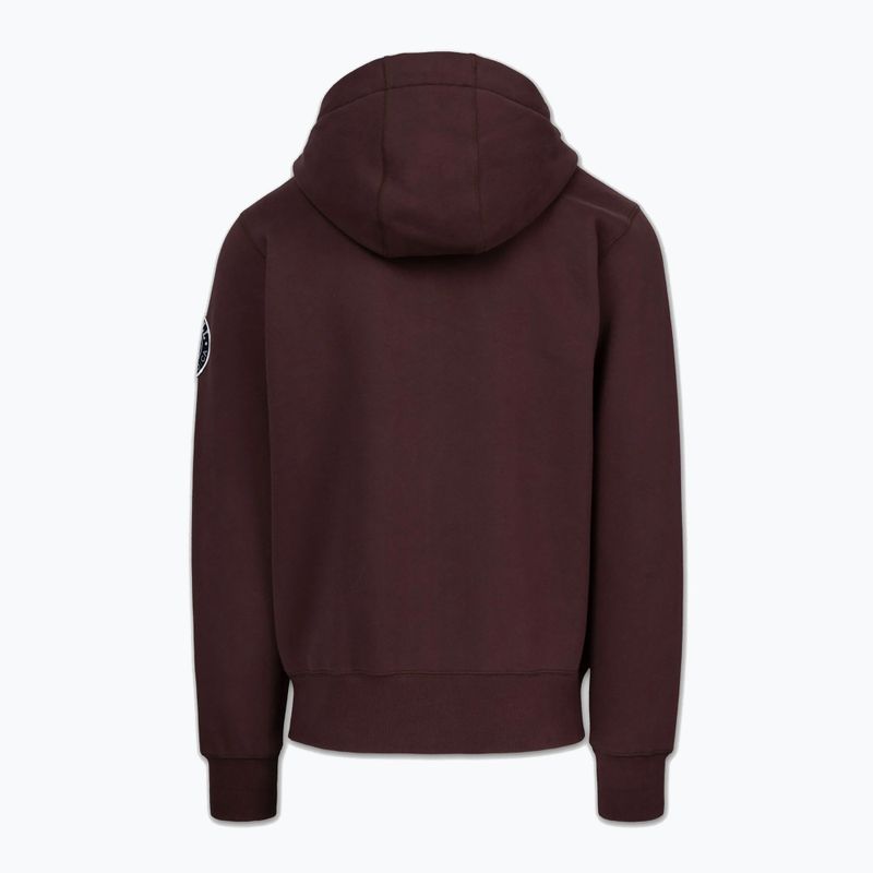 Bluză pentru bărbați Pitbull Norton Hooded Zip dark burgundy 6