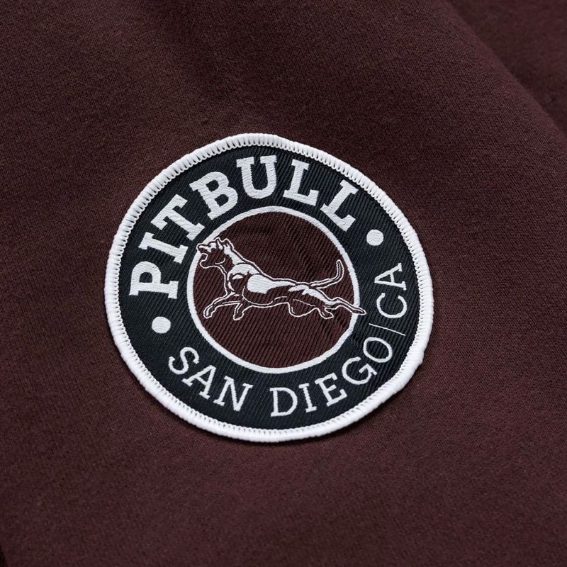Bluză pentru bărbați Pitbull Norton Hooded Zip dark burgundy 12