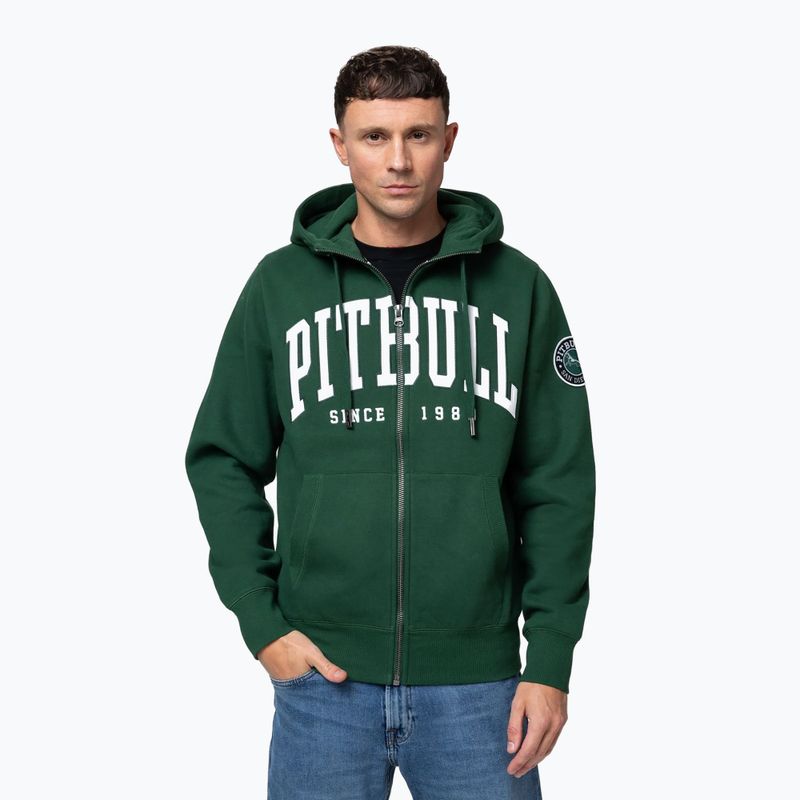 Bluză pentru bărbați Pitbull Norton Hooded Zip hunter green 4