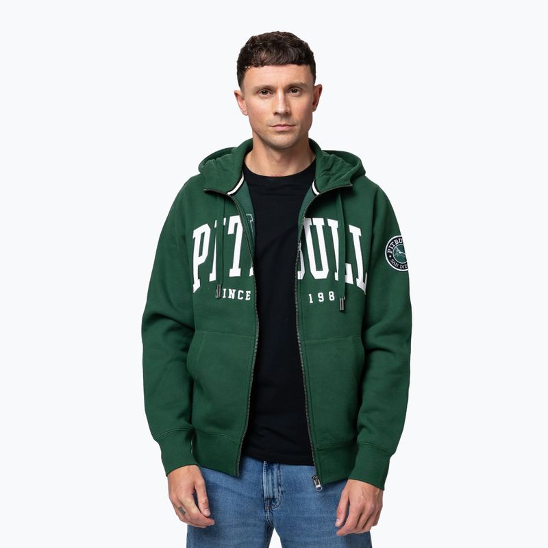 Bluză pentru bărbați Pitbull Norton Hooded Zip hunter green 5