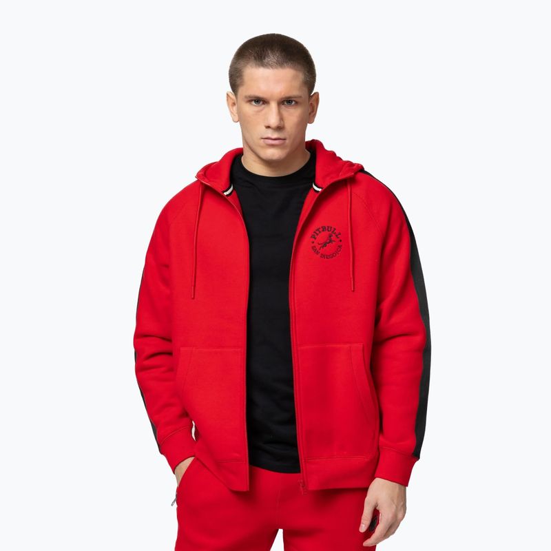 Bluză pentru bărbați Pitbull San Diego Ca Hooded Zip red 4