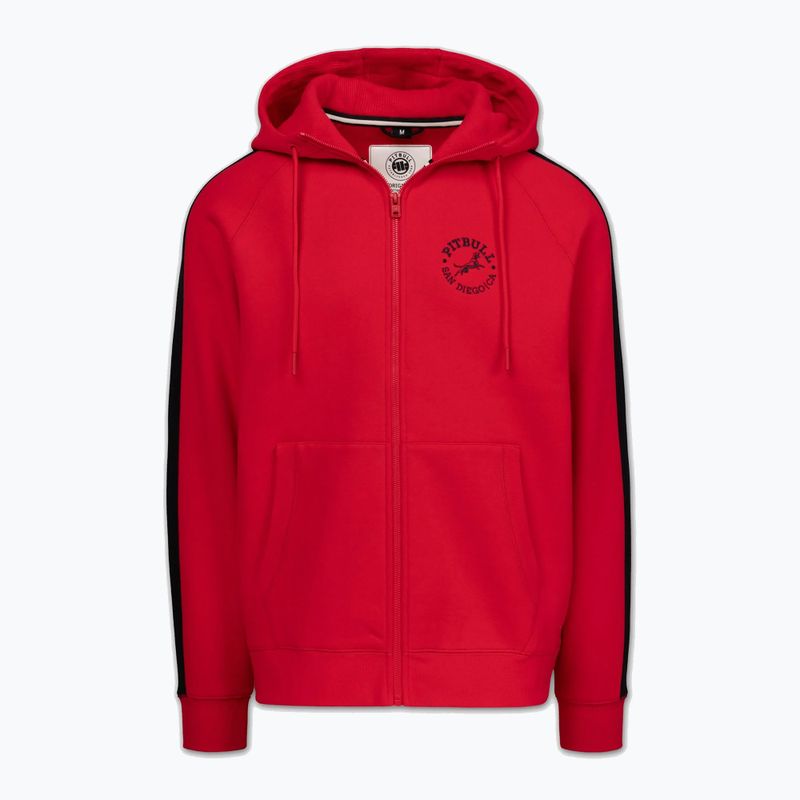 Bluză pentru bărbați Pitbull San Diego Ca Hooded Zip red 6