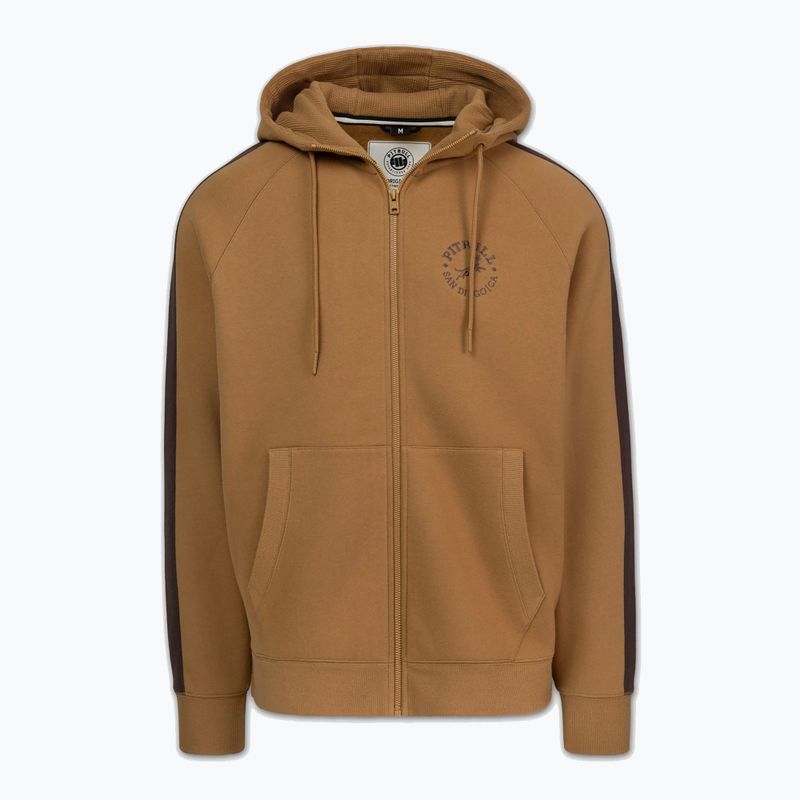 Bluză pentru bărbați Pitbull San Diego Ca Hooded Zip honey yellow 5