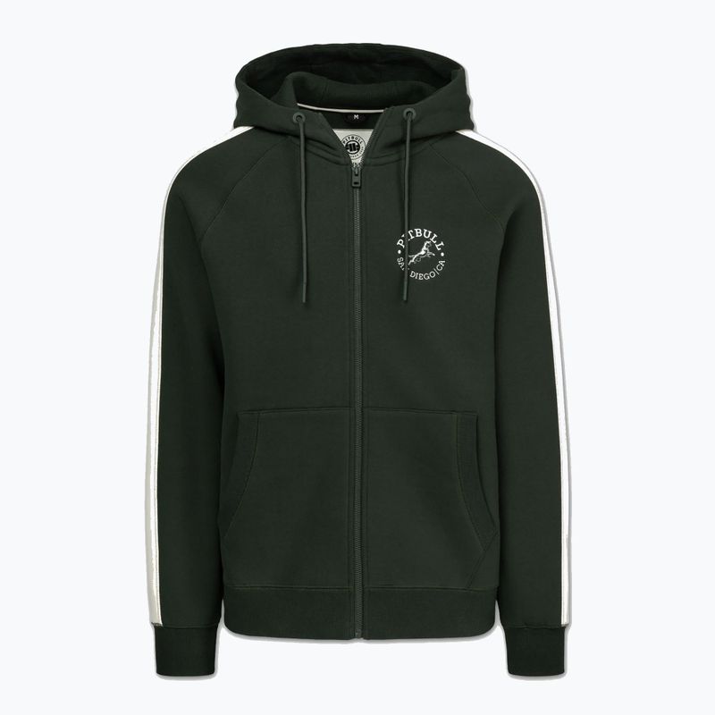 Bluză pentru bărbați Pitbull San Diego Ca Hooded Zip dark green 4