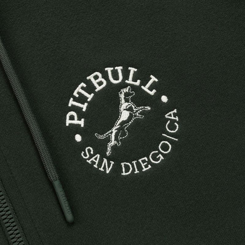 Bluză pentru bărbați Pitbull San Diego Ca Hooded Zip dark green 9