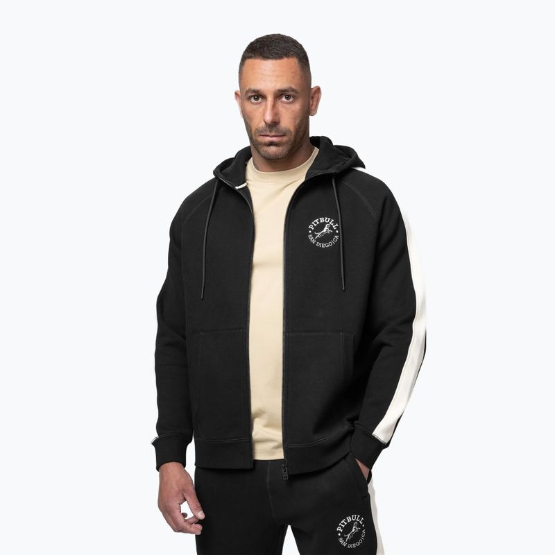 Bluză pentru bărbați Pitbull San Diego Ca Hooded Zip black 4