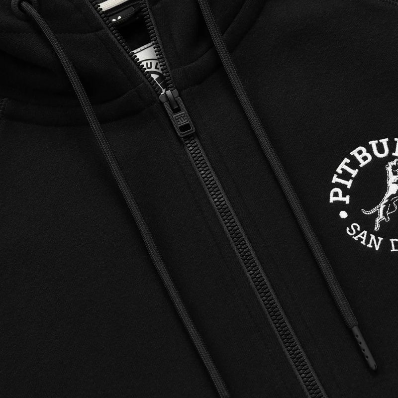 Bluză pentru bărbați Pitbull San Diego Ca Hooded Zip black 7