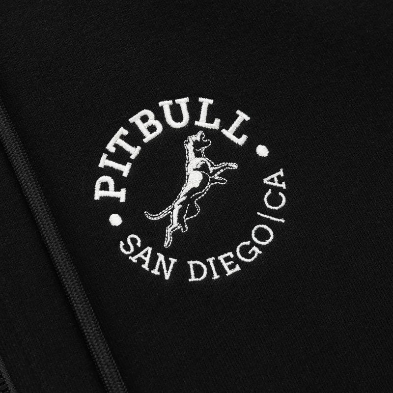 Bluză pentru bărbați Pitbull San Diego Ca Hooded Zip black 9