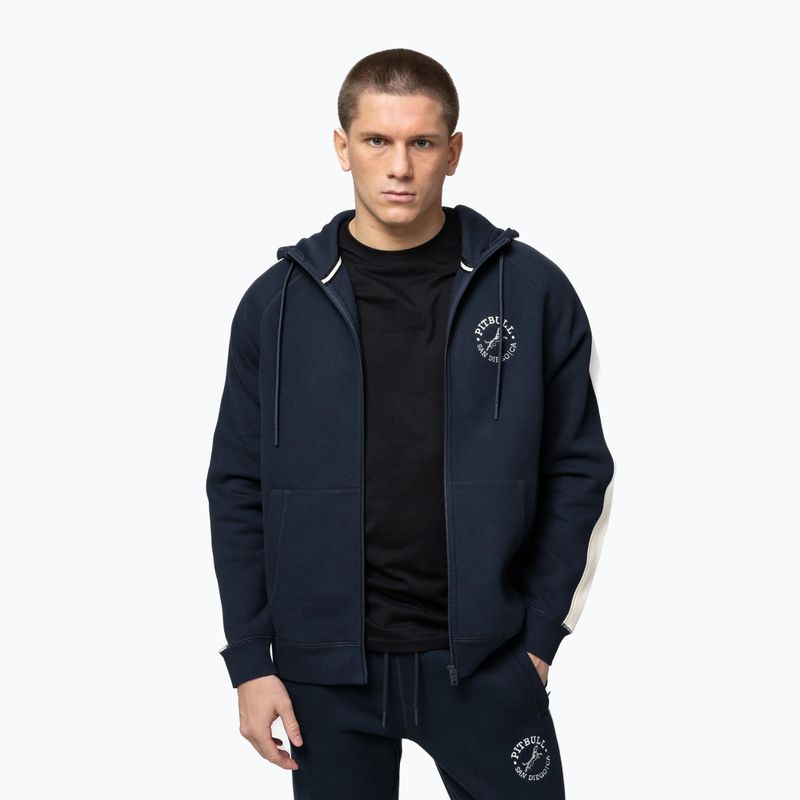 Bluză pentru bărbați Pitbull San Diego Ca Hooded Zip dark navy/red 5