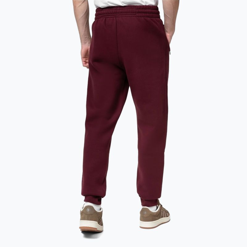 Pantaloni pentru bărbați Pitbull Hilltop Track Hatton burgundy 3