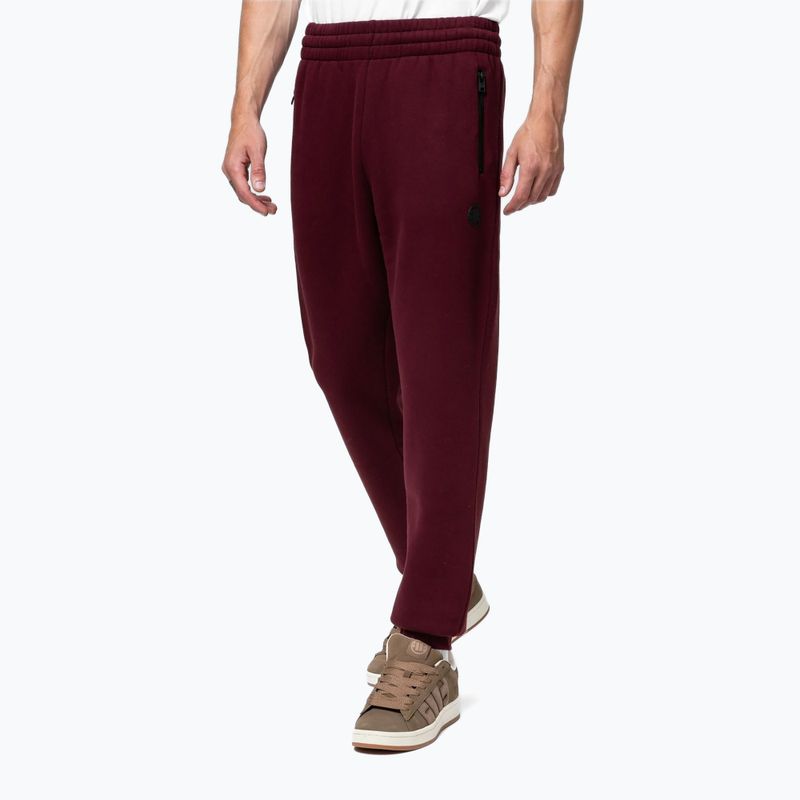 Pantaloni pentru bărbați Pitbull Hilltop Track Hatton burgundy 4