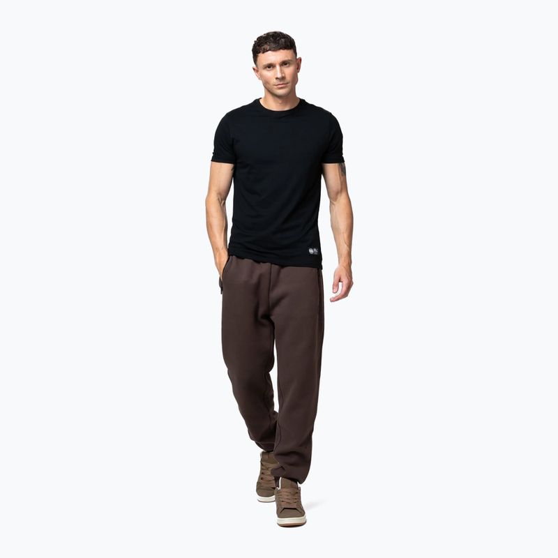 Pantaloni pentru bărbați Pitbull Hilltop Track Hatton dark chocolate 4