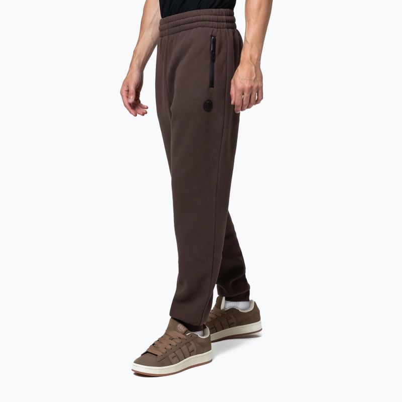 Pantaloni pentru bărbați Pitbull Hilltop Track Hatton dark chocolate 5