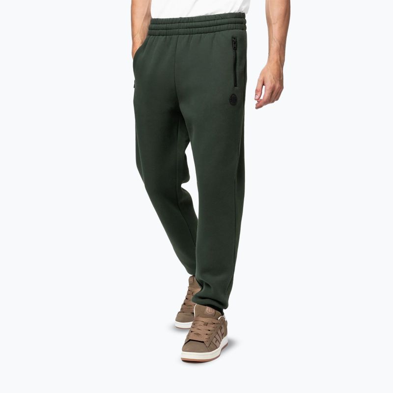 Pantaloni pentru bărbați Pitbull Hilltop Track Hatton dark green 4