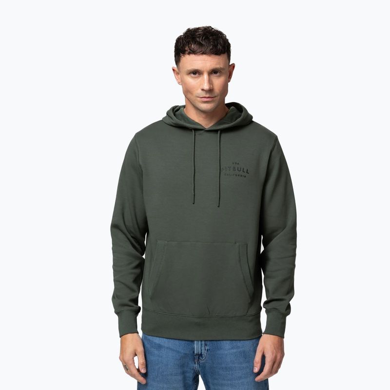 Bluză pentru bărbați Pitbull Sampson Hooded Sweatshirt old green