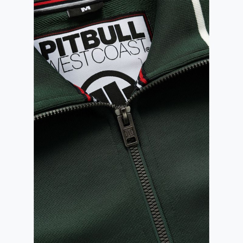 Bluză pentru bărbați Pitbull Trackjacket Tape Logo Terry Group bottle green 7