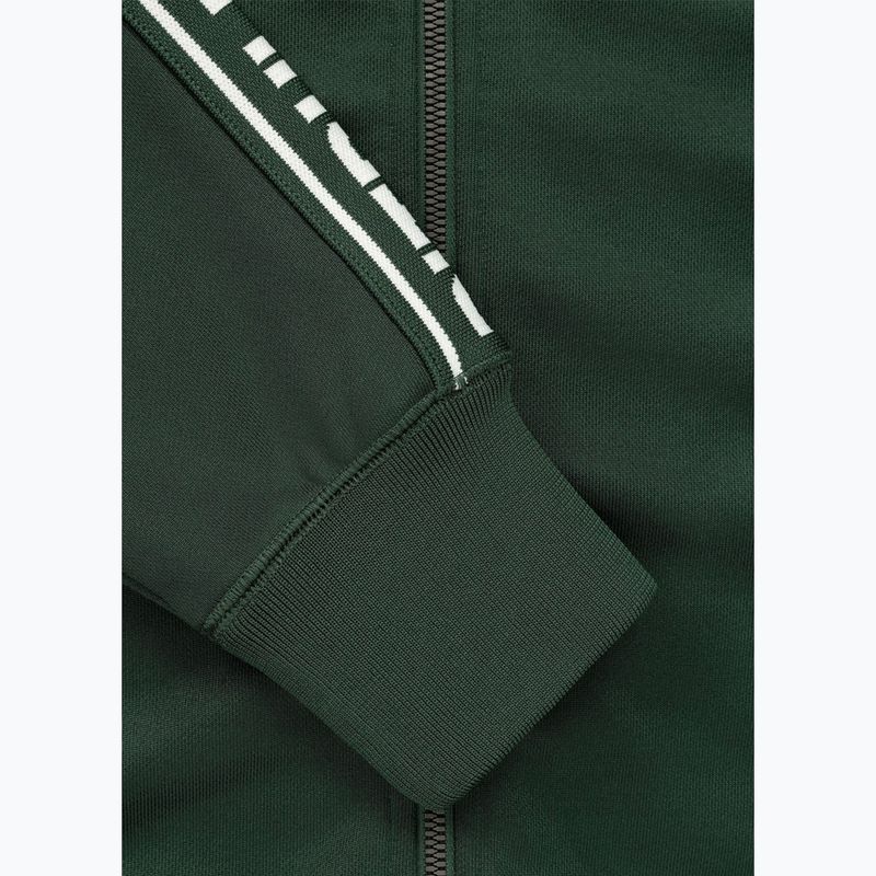 Bluză pentru bărbați Pitbull Trackjacket Tape Logo Terry Group bottle green 8