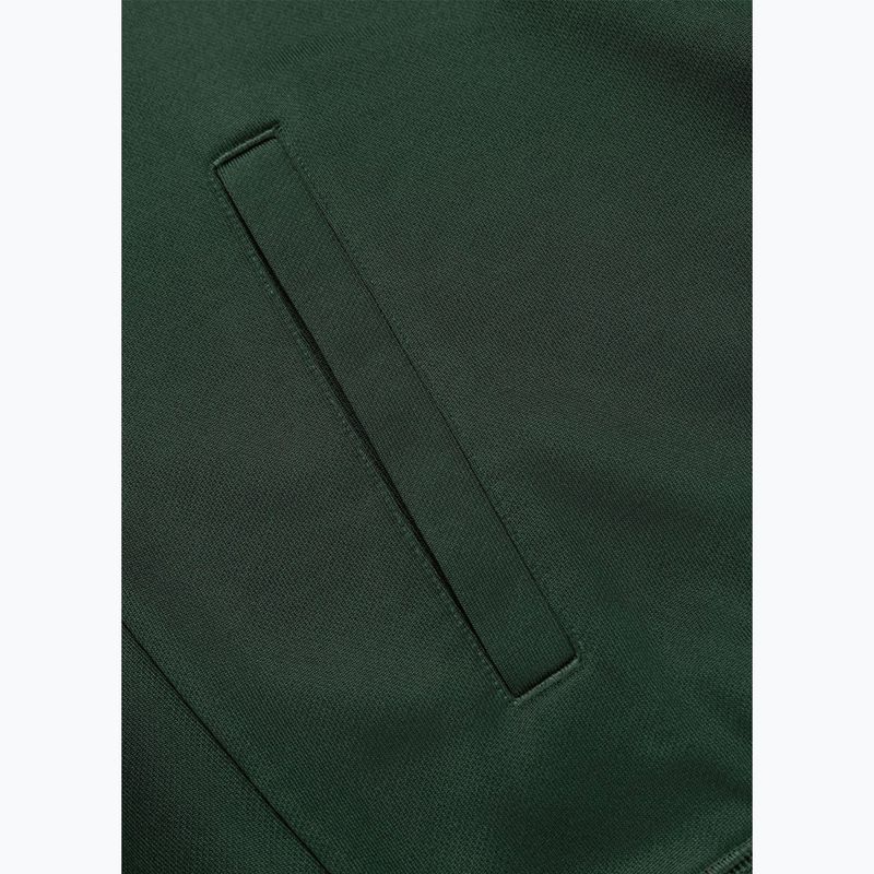 Bluză pentru bărbați Pitbull Trackjacket Tape Logo Terry Group bottle green 10