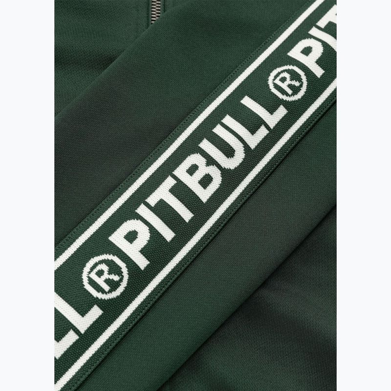 Bluză pentru bărbați Pitbull Trackjacket Tape Logo Terry Group bottle green 11