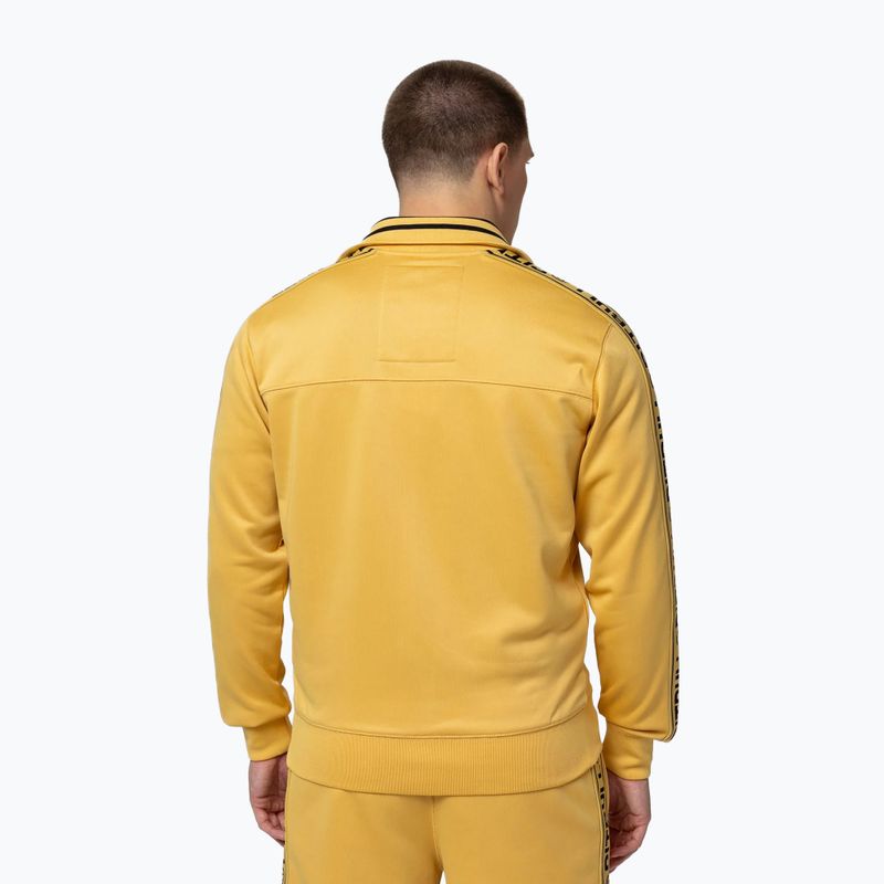 Bluză pentru bărbați Pitbull Trackjacket Tape Logo Terry Group pale yellow 3