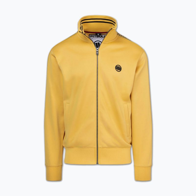 Bluză pentru bărbați Pitbull Trackjacket Tape Logo Terry Group pale yellow 6