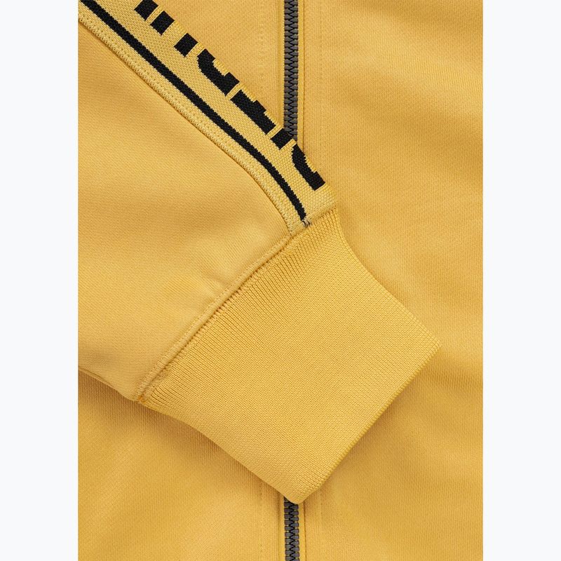Bluză pentru bărbați Pitbull Trackjacket Tape Logo Terry Group pale yellow 9