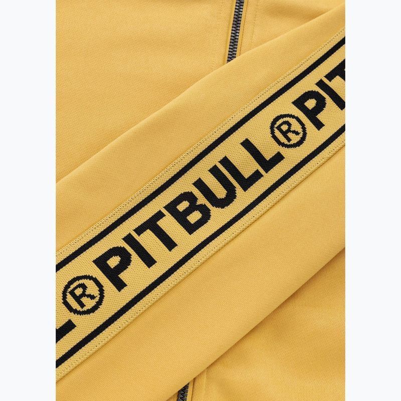 Bluză pentru bărbați Pitbull Trackjacket Tape Logo Terry Group pale yellow 12