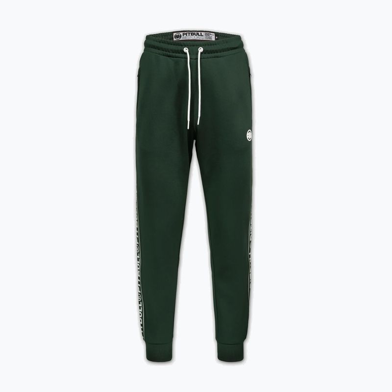 Pantaloni pentru bărbați Pitbull Trackpants Tape Logo Terry Group bottle green 6