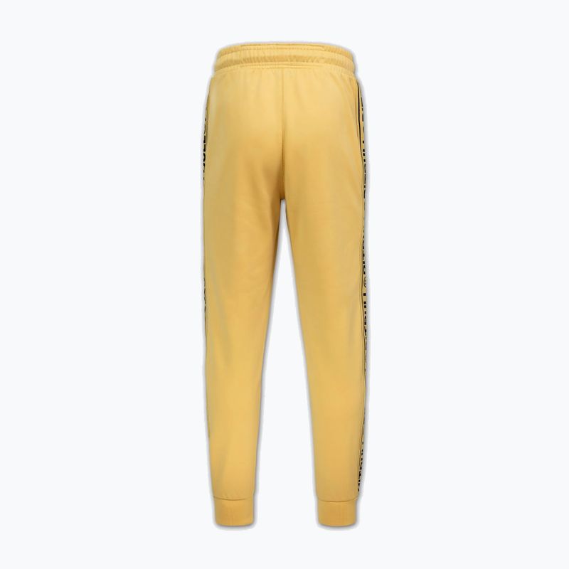 Pantaloni pentru bărbați Pitbull Trackpants Tape Logo Terry Group pale yellow 6