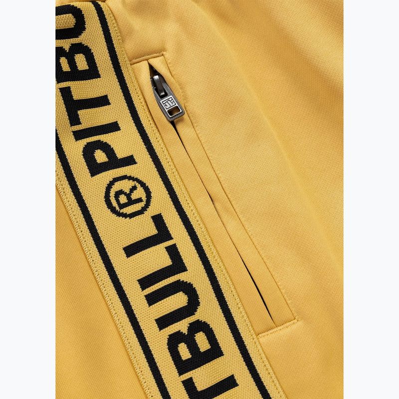 Pantaloni pentru bărbați Pitbull Trackpants Tape Logo Terry Group pale yellow 8