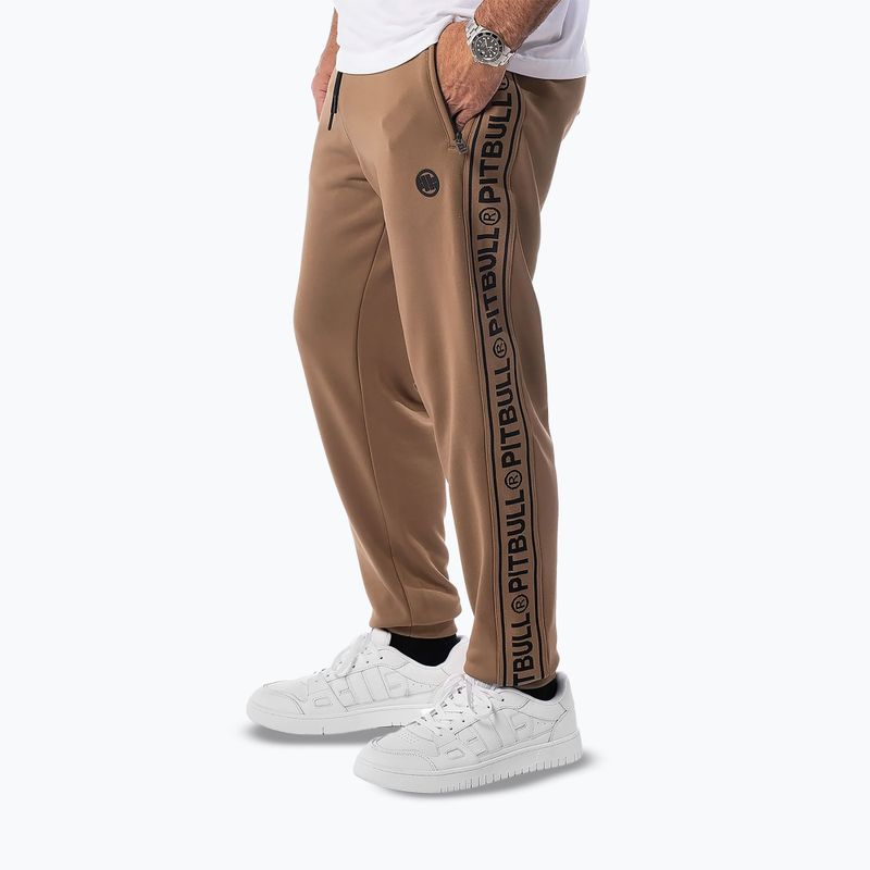 Pantaloni pentru bărbați Pitbull Trackpants Tape Logo Terry Group coyote brown