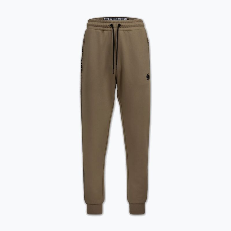 Pantaloni pentru bărbați Pitbull Trackpants Tape Logo Terry Group coyote brown 2