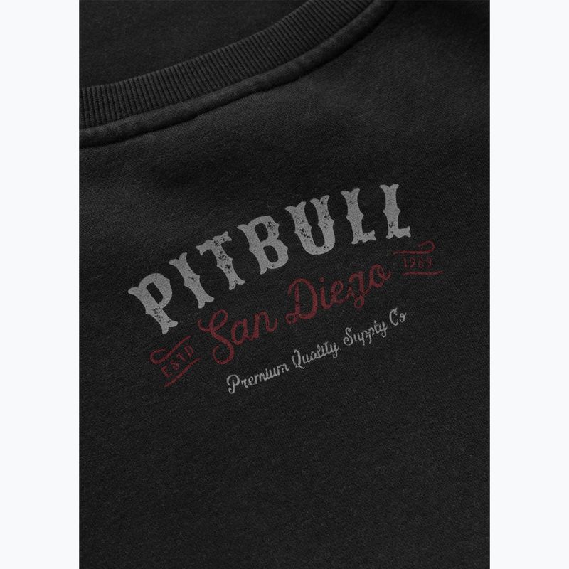 Bluză pentru bărbați Pitbull Strenght & Respect Crewneck washed dark graphite 11