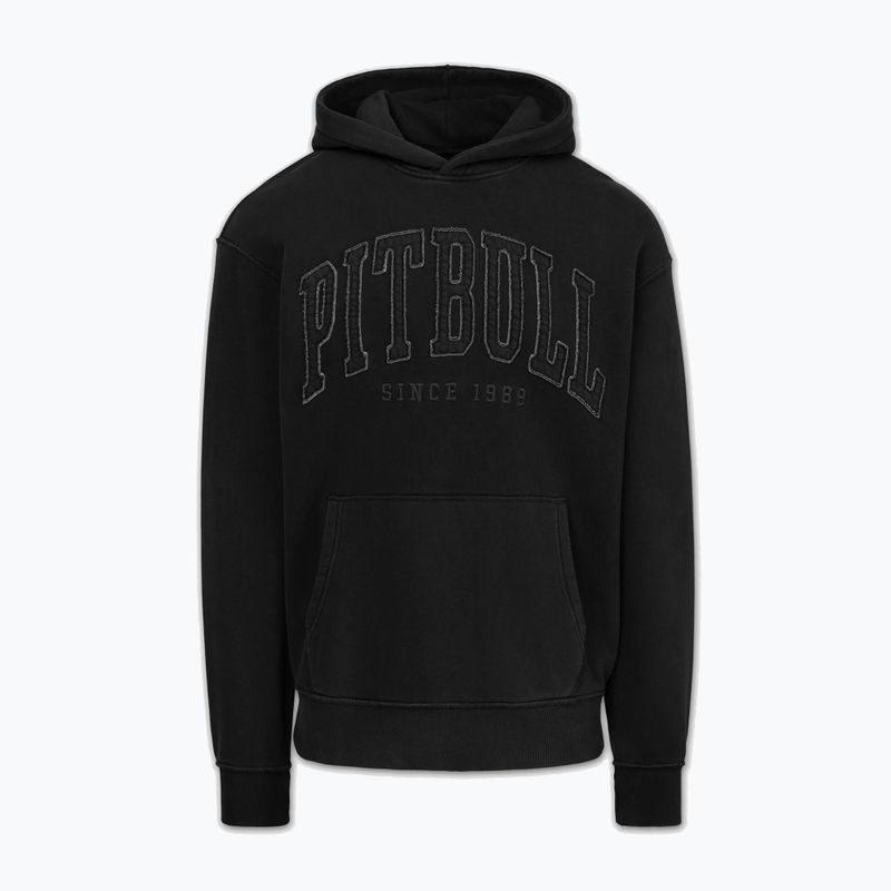 Bluză pentru bărbați Pitbull Orlando Hooded whashed dark graphite 3