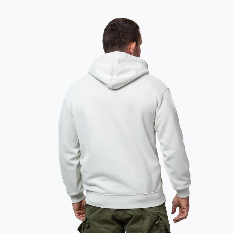 Bluză pentru bărbați Pitbull Orlando Hooded white stone 3