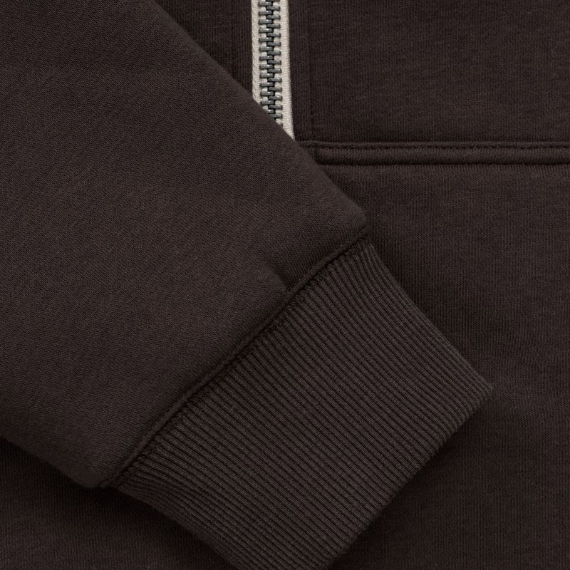 Bluză pentru bărbați Pitbull Ruffin Detroit Hooded Zip dark chocolate 10