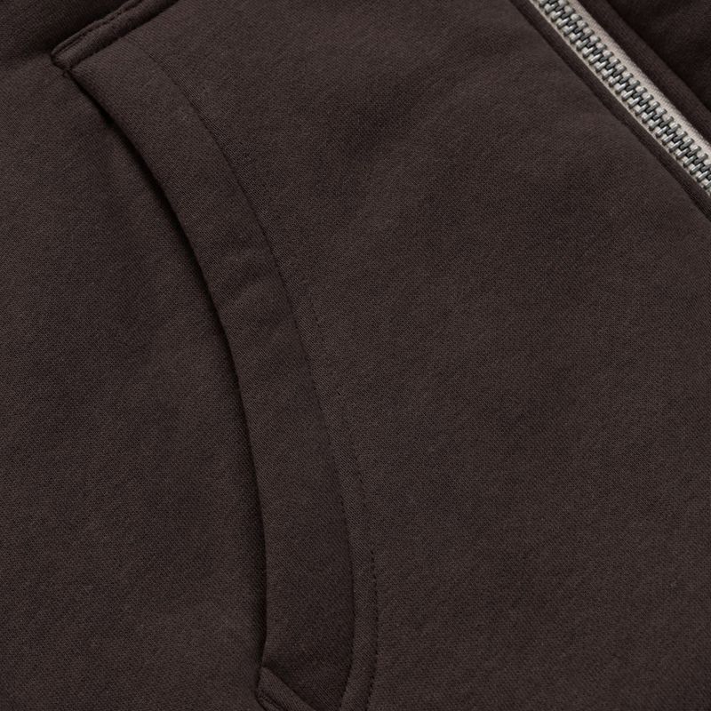 Bluză pentru bărbați Pitbull Ruffin Detroit Hooded Zip dark chocolate 11