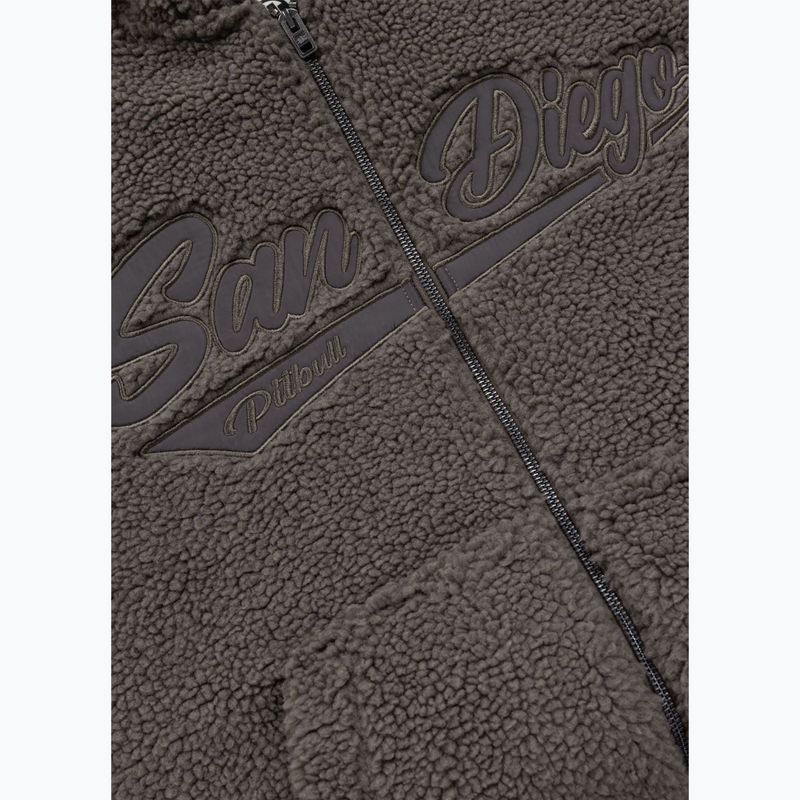 Bluză pentru bărbați Pitbull Galaxy Hooded Zip taupe 8