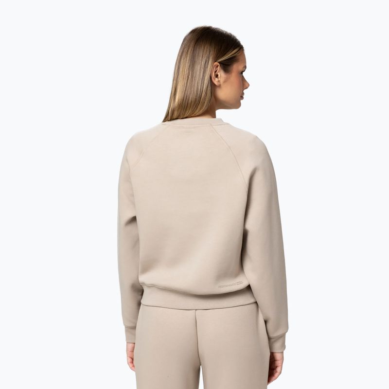 Bluză pentru femei Pitbull Discovery Crewneck Sweatshirt cappuccino 3