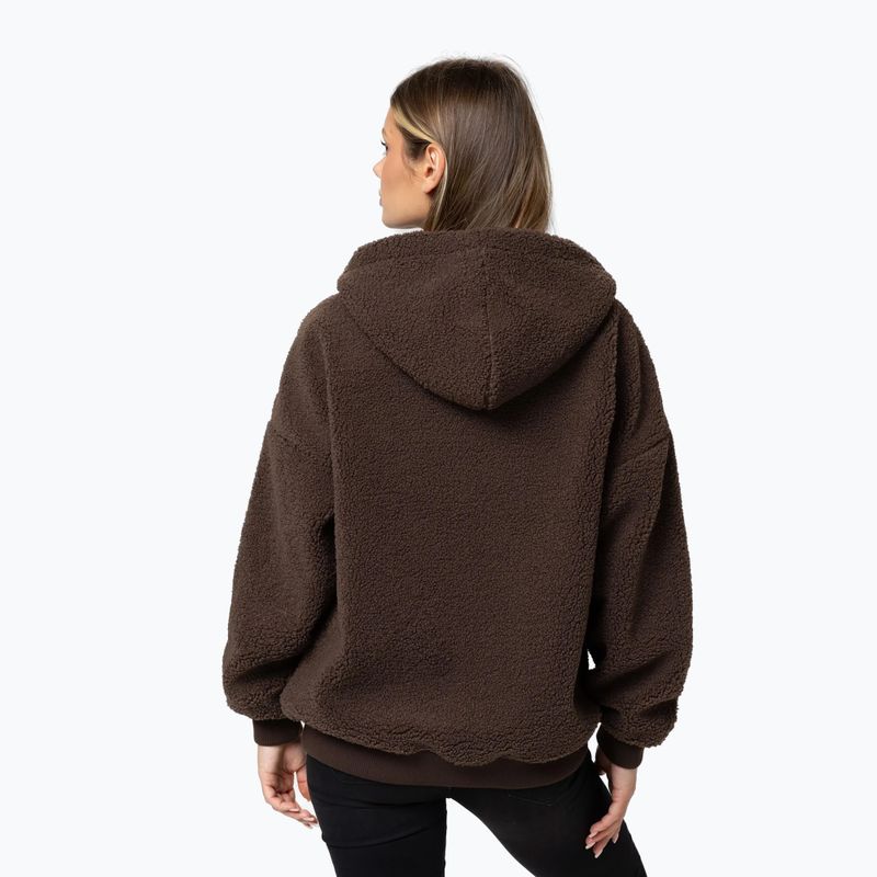 Bluză pentru femei Pitbull Daisy Hooded Zip dark chocolate 3