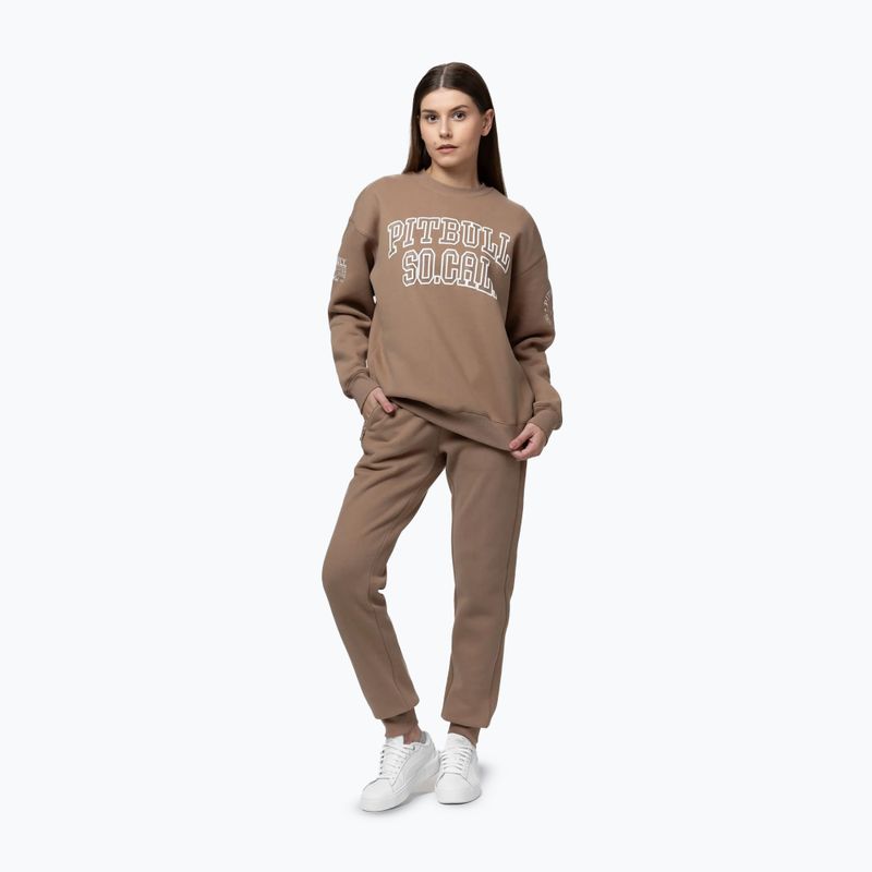 Bluză pentru femei Pitbull Crewneck Fiora chocolate mousse 2